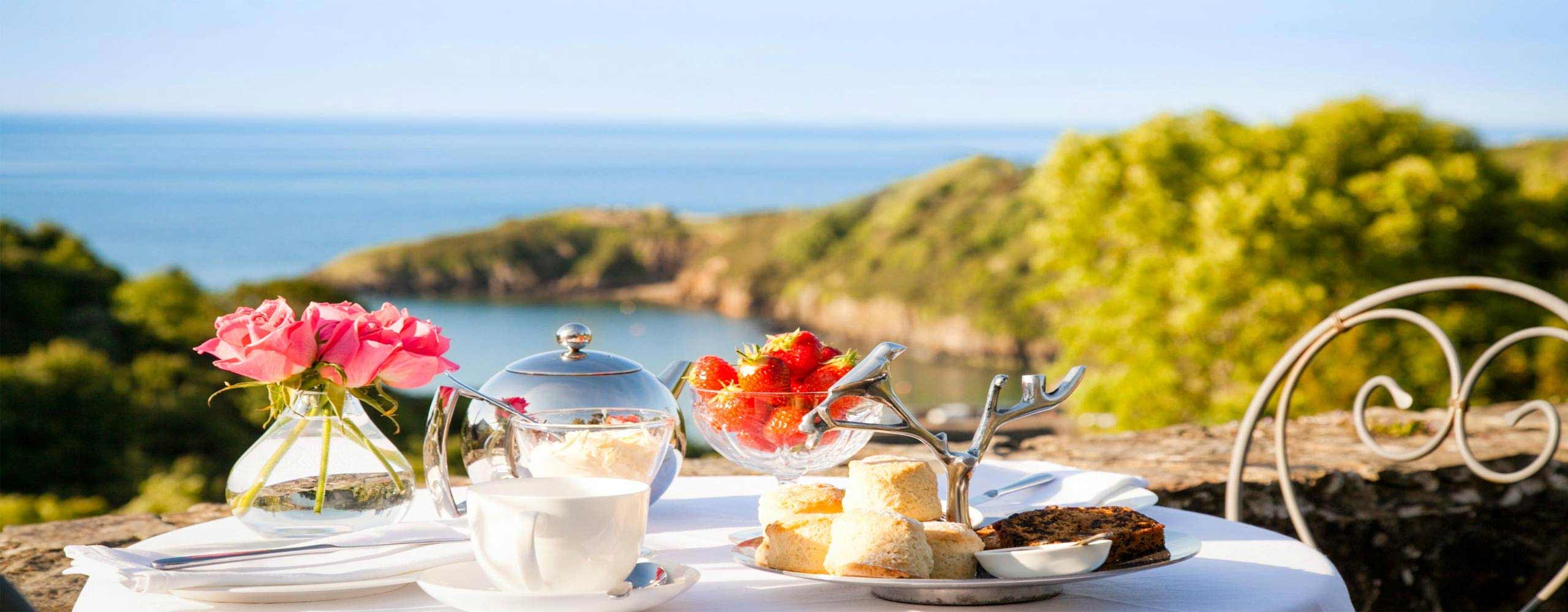 Cream teas with a view at Manor Town House
